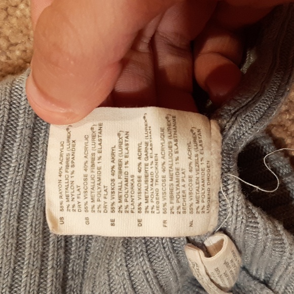 H&M Sparkly Gold and Blue Shrug (M/L) - Picture 11 of 12